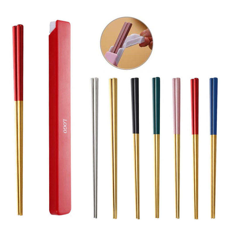 Reusable Stainless Steel Chopsticks With Case