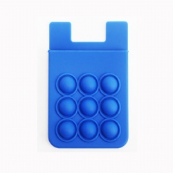 Push Pop Silicone Phone Wallet