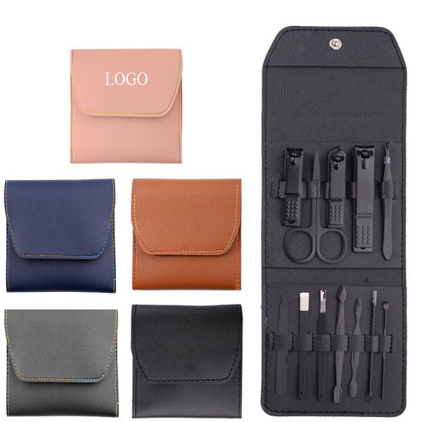 12pcs Personal Manicure Set with Leather Case