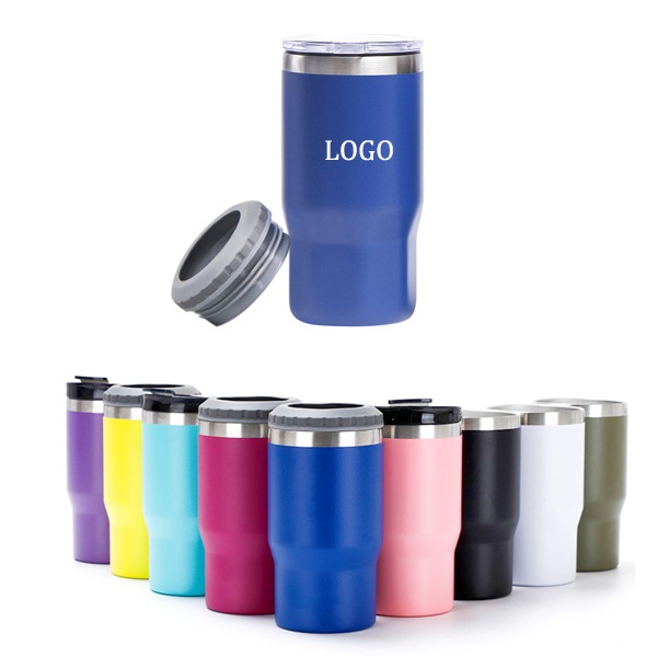 14 Oz Insulated Beverage Holder With Double Lids