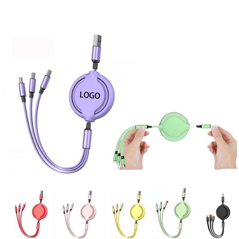 3 in 1 Retractable Charging Cable
