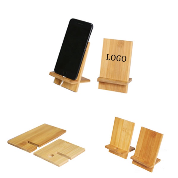 Bamboo phone stand