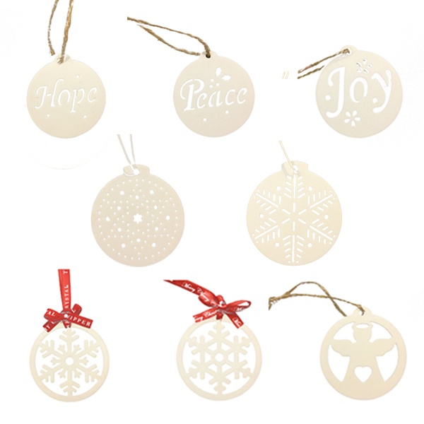 Custom Hollow Out Round Hanging Ornaments