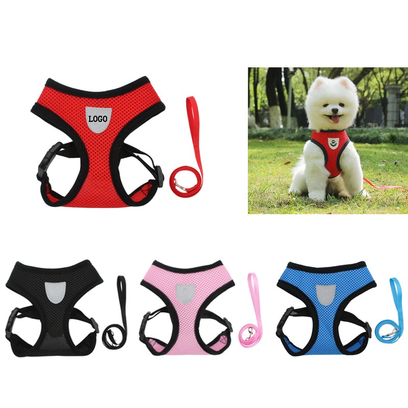 Reflective Pet Harness with Leash