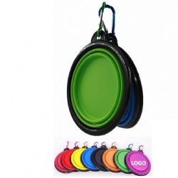 1000ml Portable Pet Collapsible Bowl with Buckle