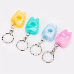 Tooth-shaped Dental Floss With Key Chain