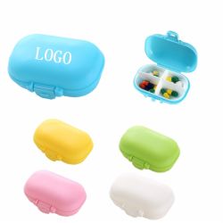 Pill Box with 4 Compartments