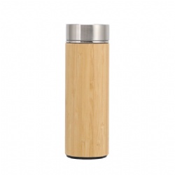 Stainless Steel Insulated Bamboo Water Bottle