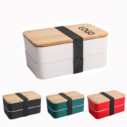 2 Layer Wheat Straw Lunch Box