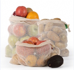 Eco Mesh Produce Bags with Drawstring