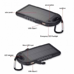Solar Mobile Power With Hiking Buckle