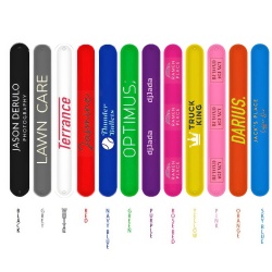 Colorful Silicone Slap Bracelets					