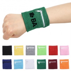 Sport Wristband with Zippered Wallet