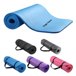 Nitrile Rubber Yoga Mat With Carrying Strap