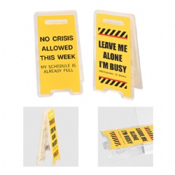 Customized Mini Acrylic Warning Signs with Clips