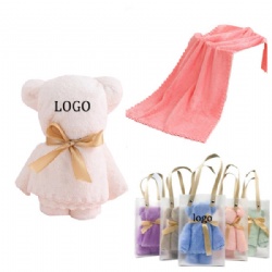 Bear Shaped Towel with Gift Bag