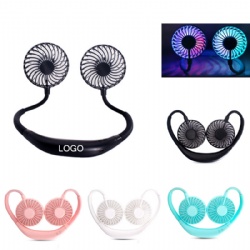 Portable Neck Fan Color Changing LED with Aromatherapy