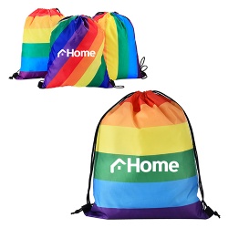 LGBTQ Rainbow Drawstring Backpack